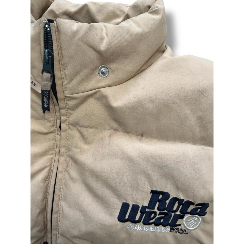 Epic Rocawear Y2K Puffer Jacket Vintage Coat Logo 90s HipHop 4XL